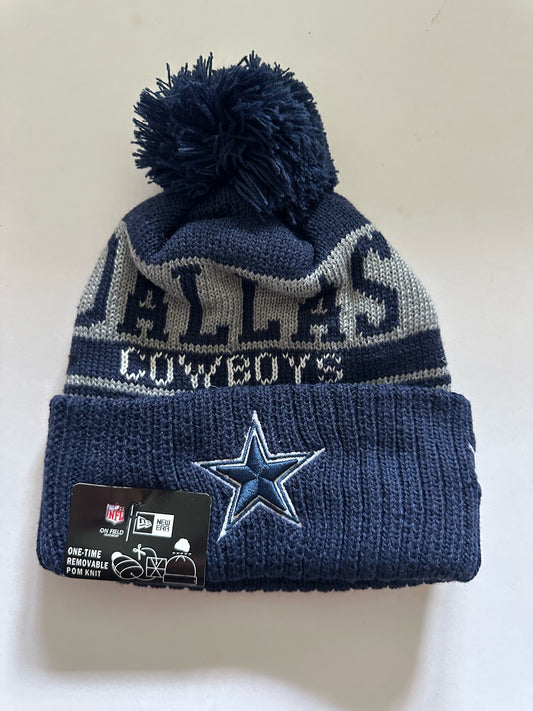 Dallas Cowboys NFL Bobble Beanie Multi Colour With Tags on