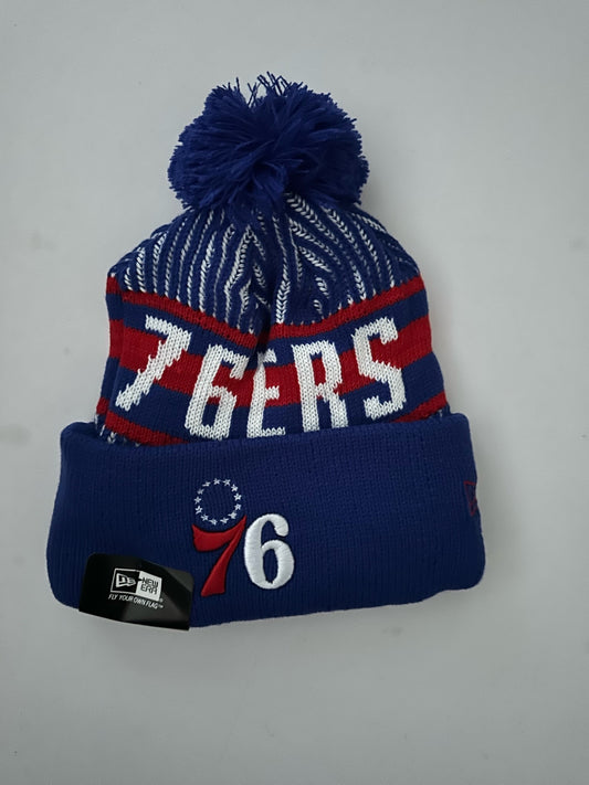 Philadelphia 76ers NBA Bobble Beanie Multi Colour With Tags on