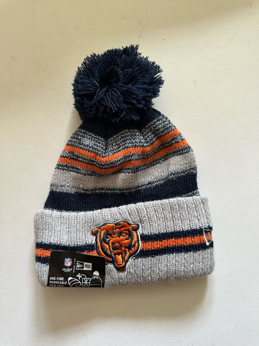 Chicago Bears NFL Bobble Beanie Multi Colour With Tags on