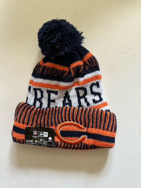 Chicago Bears NFL Bobble Beanie Multi Colour With Tags on