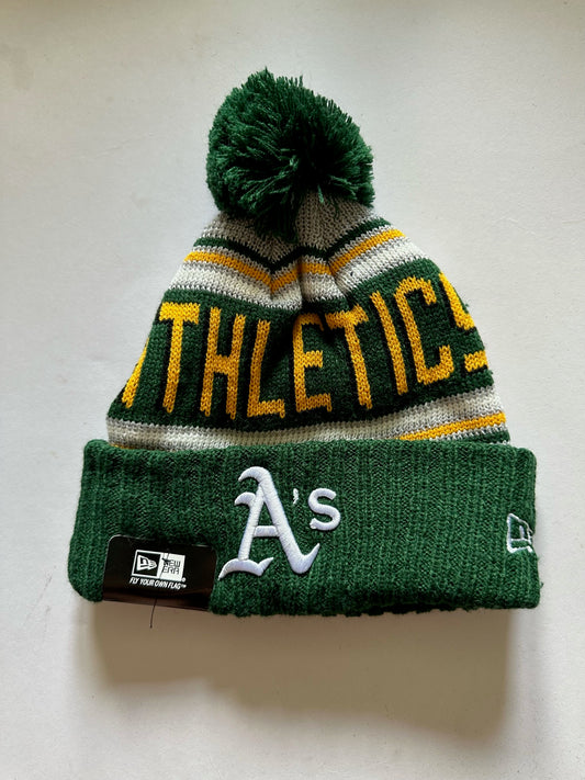 Oakland A's Athletics MLB Bobble Beanie Multi Colour With Tags on