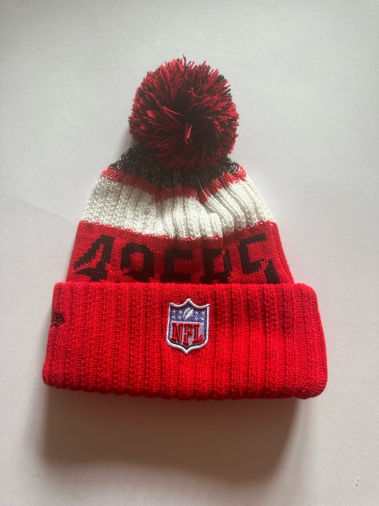 San Francisco 49ers NFL Bobble Beanie Multi Colour With Tags on