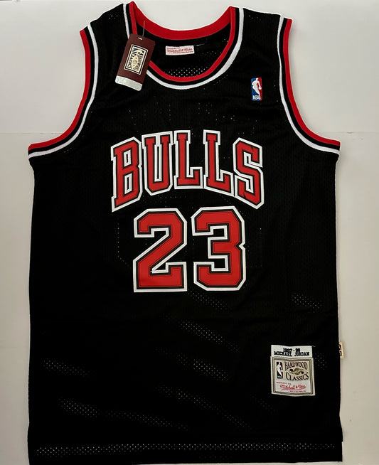 Chicago Bulls NBA Hardwood Classics Basketball Vest Large Jordan 23 Black
