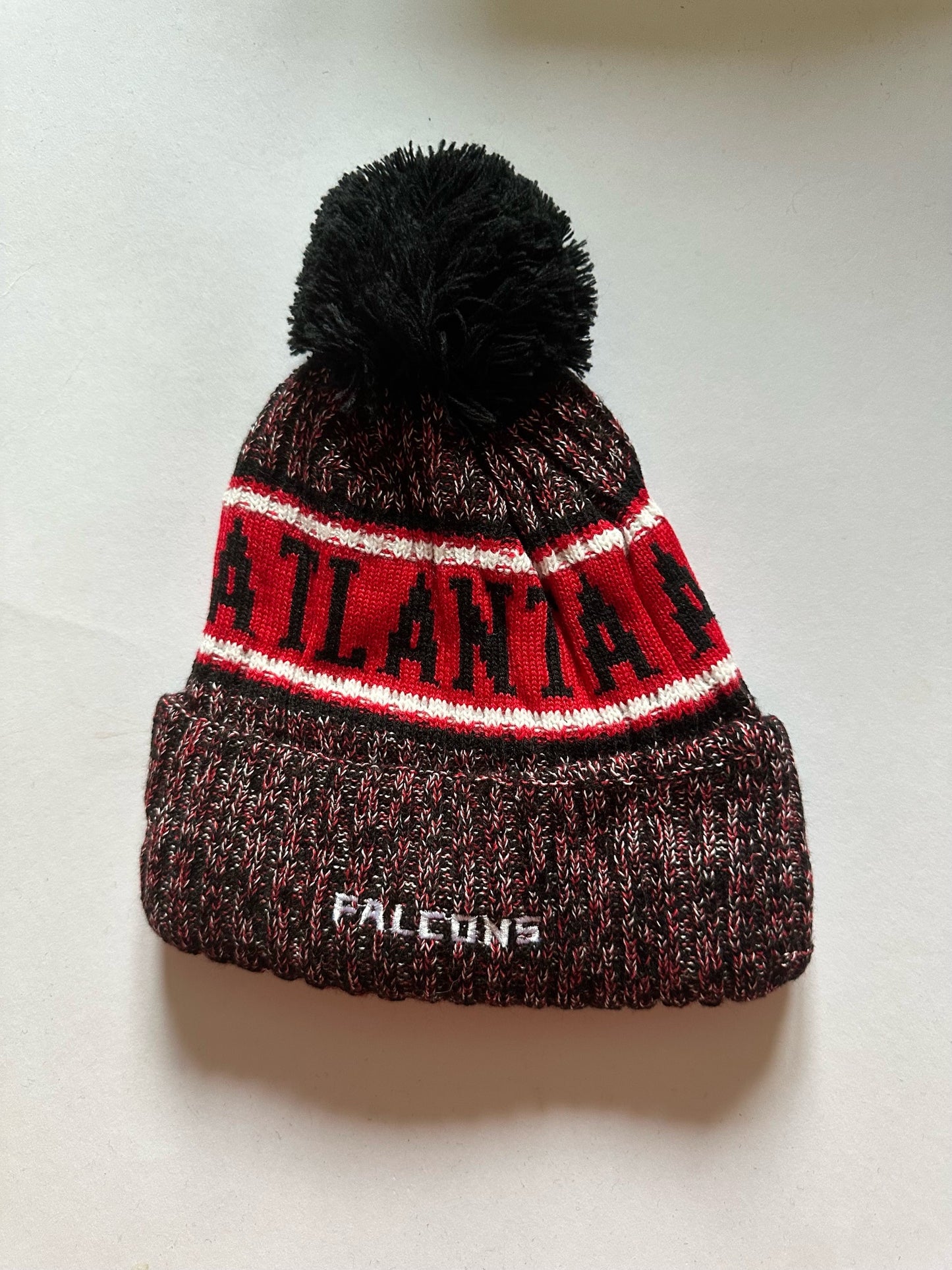 Atlanta Falcons NFL Bobble Beanie Multi Colour With Tags on