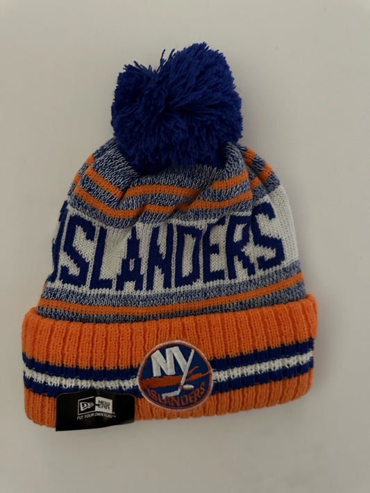 New York Islanders NHL Bobble Beanie Multi Colour With Tags on