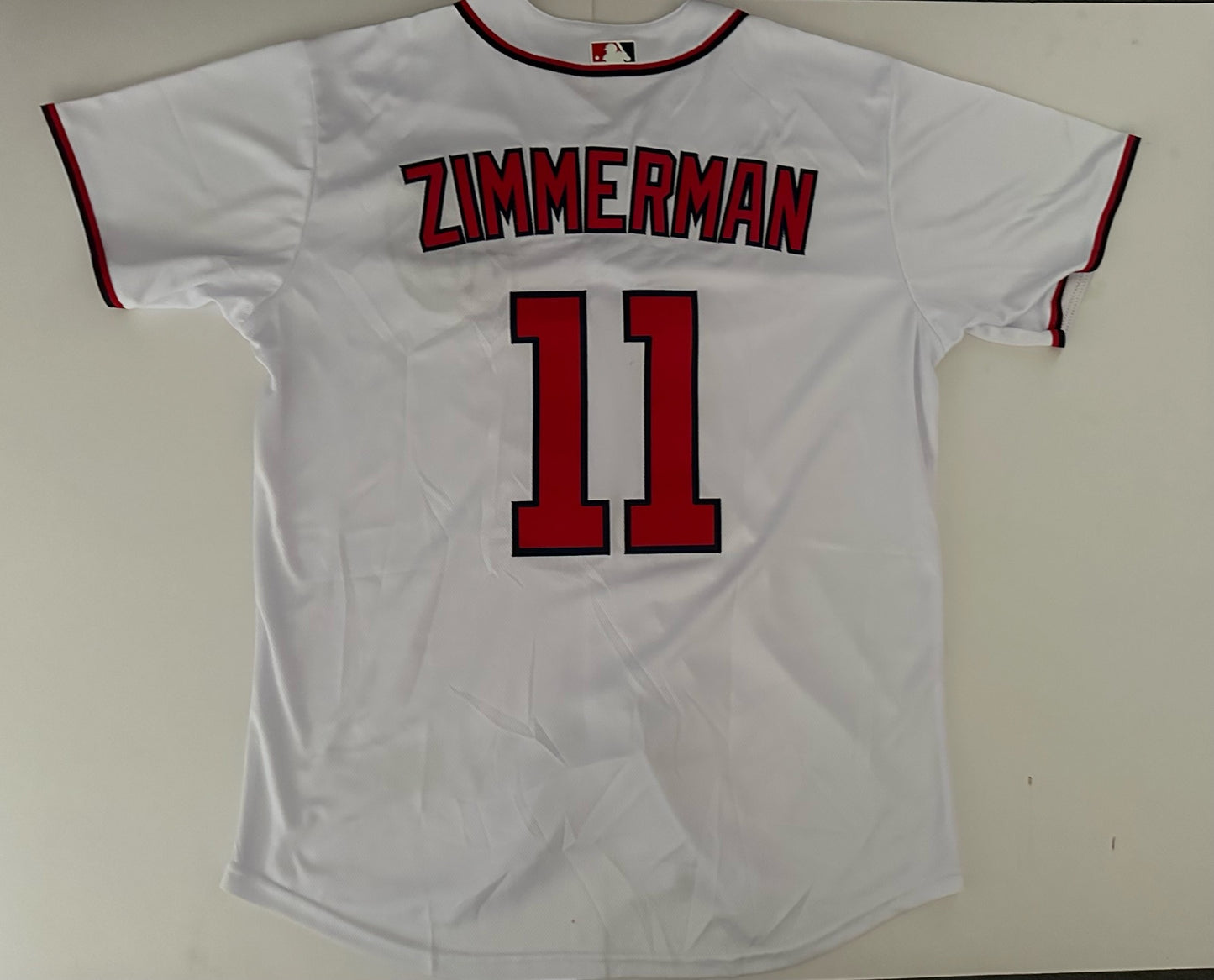 Washington Nationals MLB Baseball Shirt Large Zimmerman 11 White