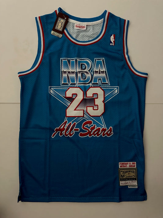 NBA All Star Hardwood Classics Jordan Basketball Vest Large 23 Blue