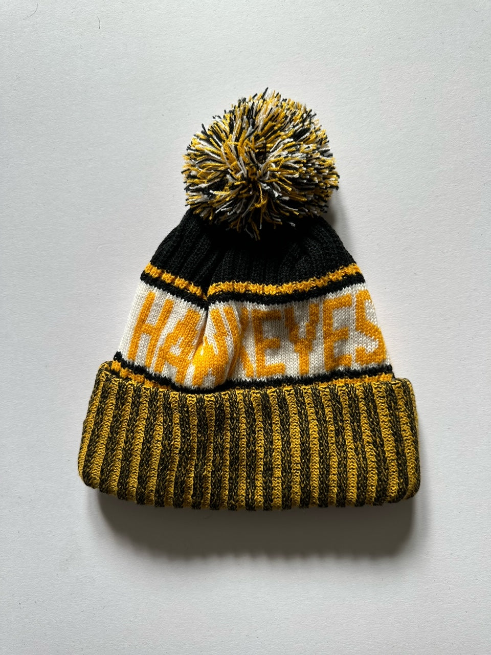 Iowa Hawkeyes NCAA Bobble Beanie Multi Colour Tags on