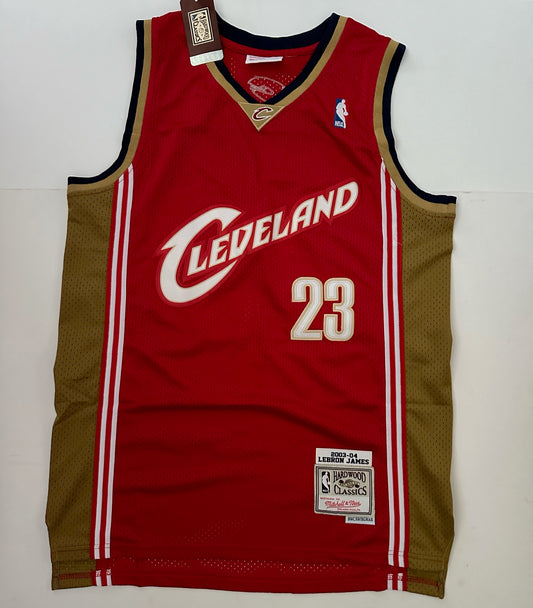 Cleveland Cavaliers NBA Hardwood Classics Basketball Vest Large James 23 Red