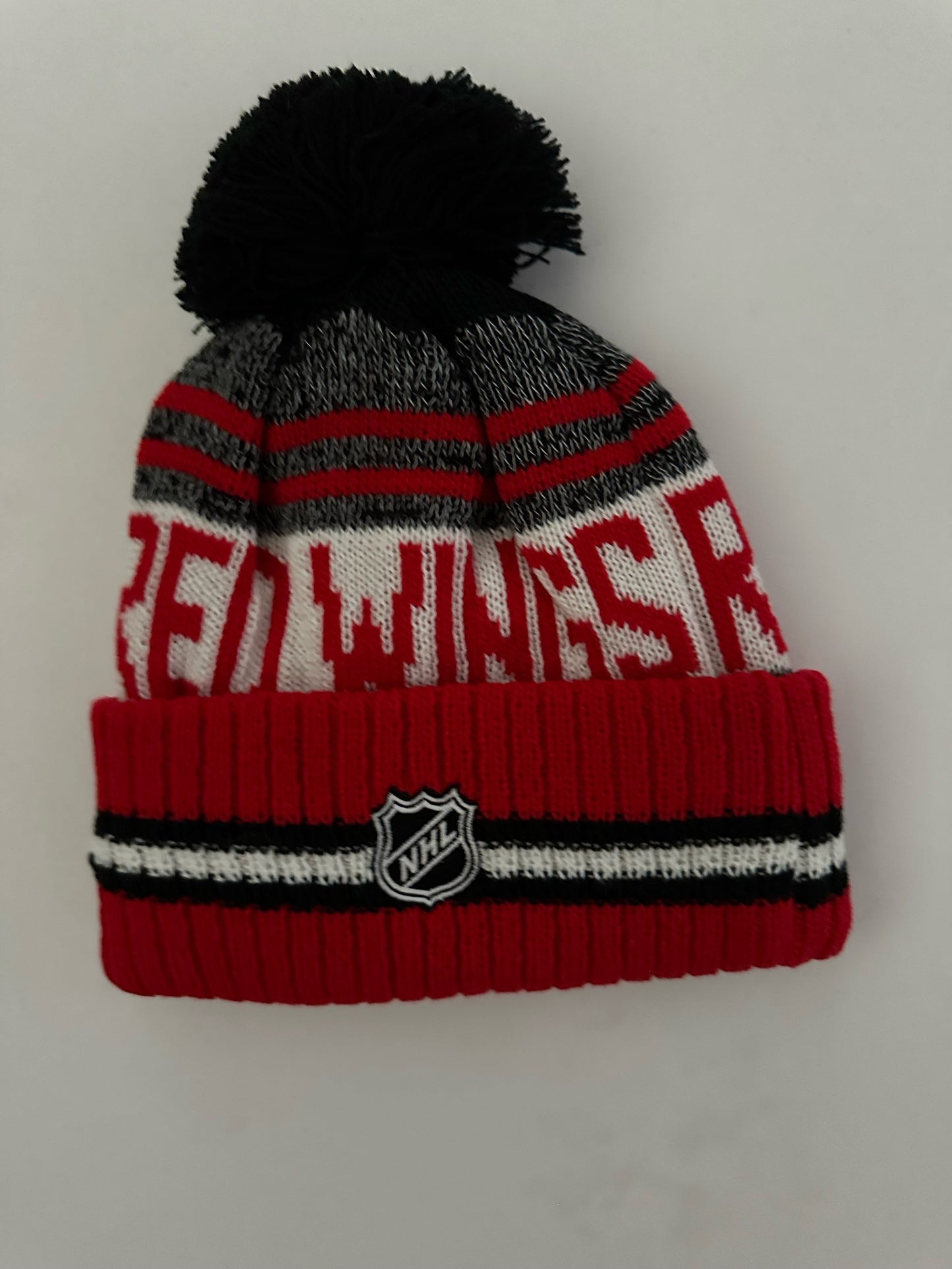 Detroit Red Wings NHL Bobble Beanie Multi Colour With Tags on