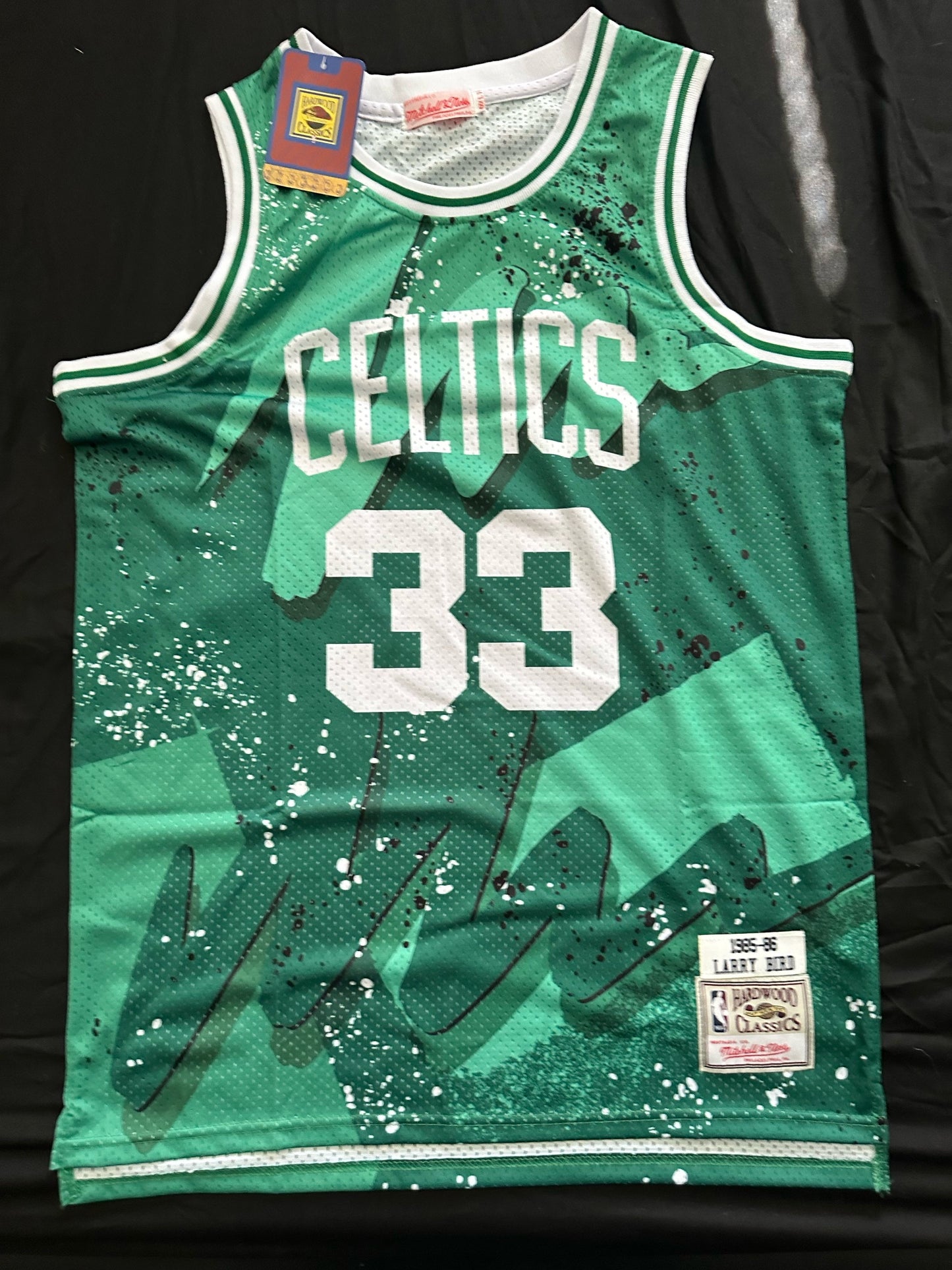 Retro Hardwood Classics Boston Celtics Bird Basketball Vest Large