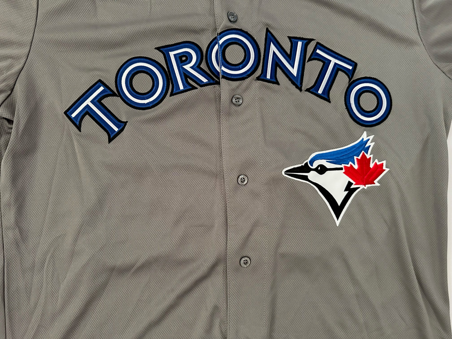 Toronto Blue Jays MLB Baseball Shirt Large Halladay 32 Grey