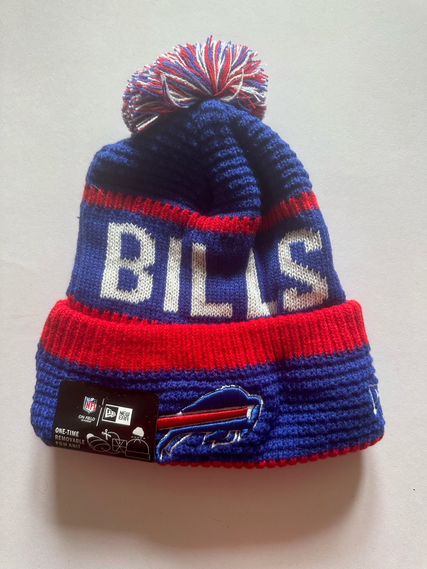 Buffalo Bills NFL Bobble Beanie Multi Colour With Tags on