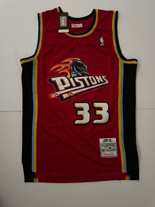 Detroit Pistons NBA Hardwood Classics Basketball Vest Large Hill 33
