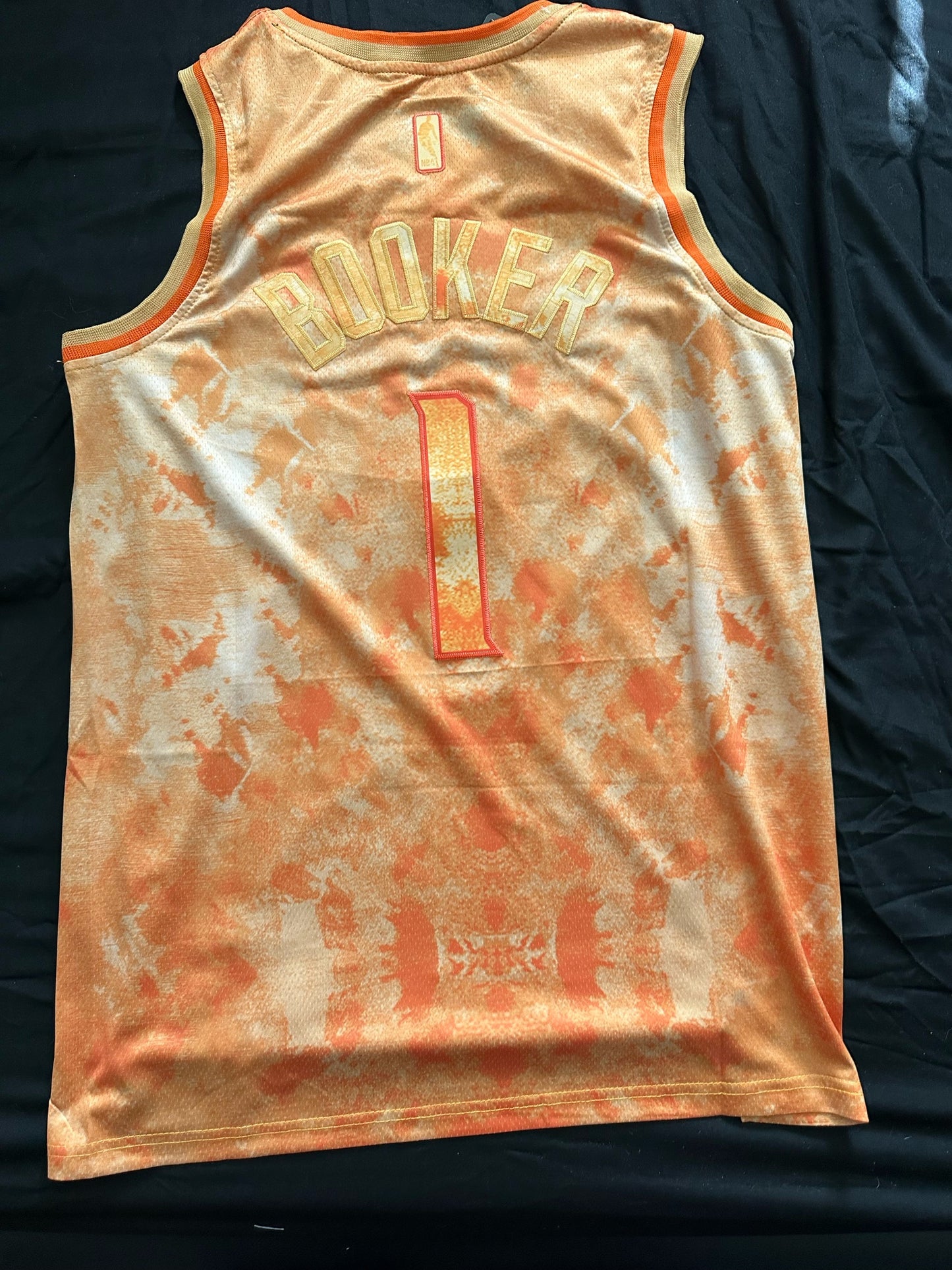 Retro Cloudy Phoenix Suns Booker Basketball Vest Large Orange