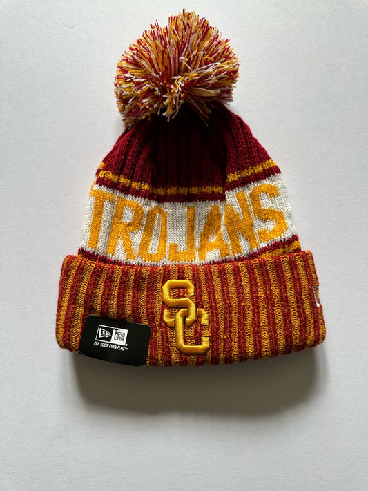 USC Trojans University of Southern California NCAA Bobble Beanie Multi Colour Tags on