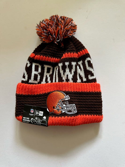 Cleveland Browns NFL Bobble Beanie Multi Colour With Tags on