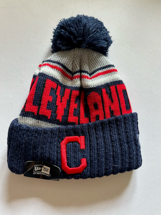 Cleveland Guardians MLB Bobble Beanie Multi Colour With Tags on