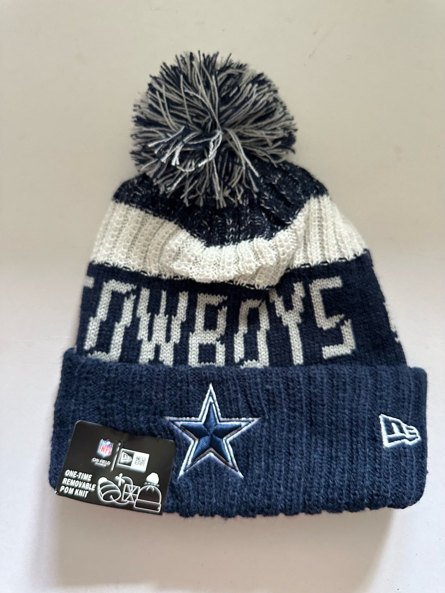 Dallas Cowboys NFL Bobble Beanie Multi Colour With Tags on