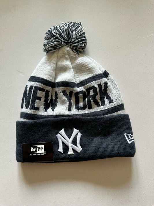 New York Yankees MLB Bobble Beanie Multi Colour With Tags on