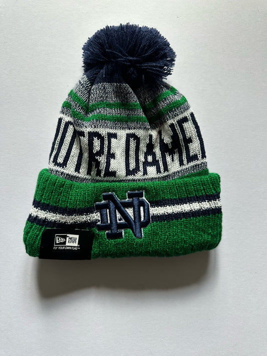 Notre Dame Fighting Irish NCAA Bobble Beanie Multi Colour Tags on