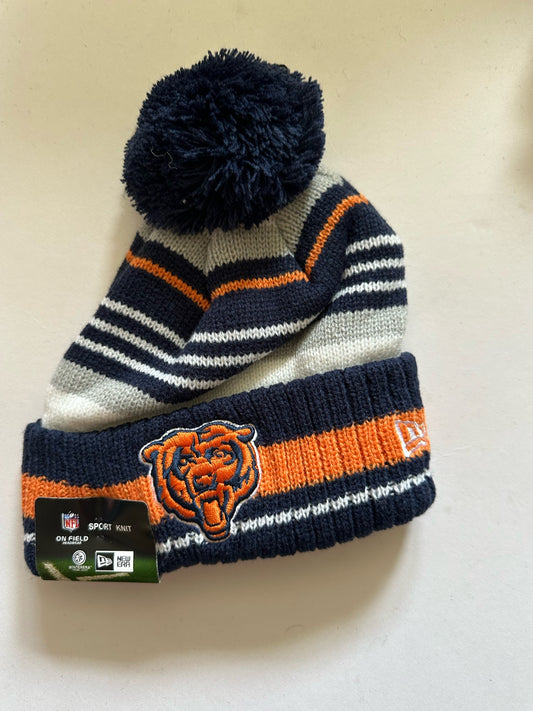 Chicago Bears NFL Bobble Beanie Multi Colour With Tags on