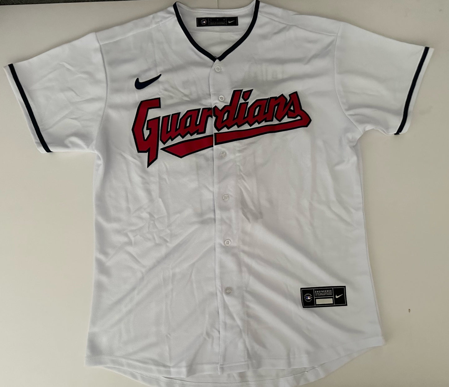 Cleveland Guardians MLB Baseball Shirt Large Ramirez 11