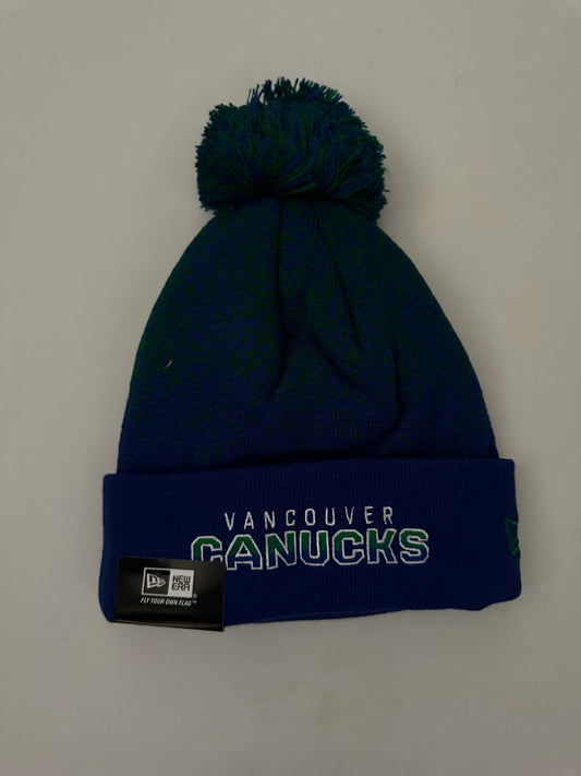 Vancouver Canucks NHL Bobble Beanie Multi Colour With Tags on