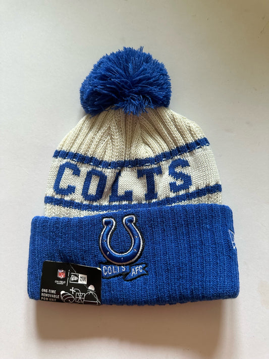 Indianapolis Colts NFL Bobble Beanie Multi Colour With Tags on