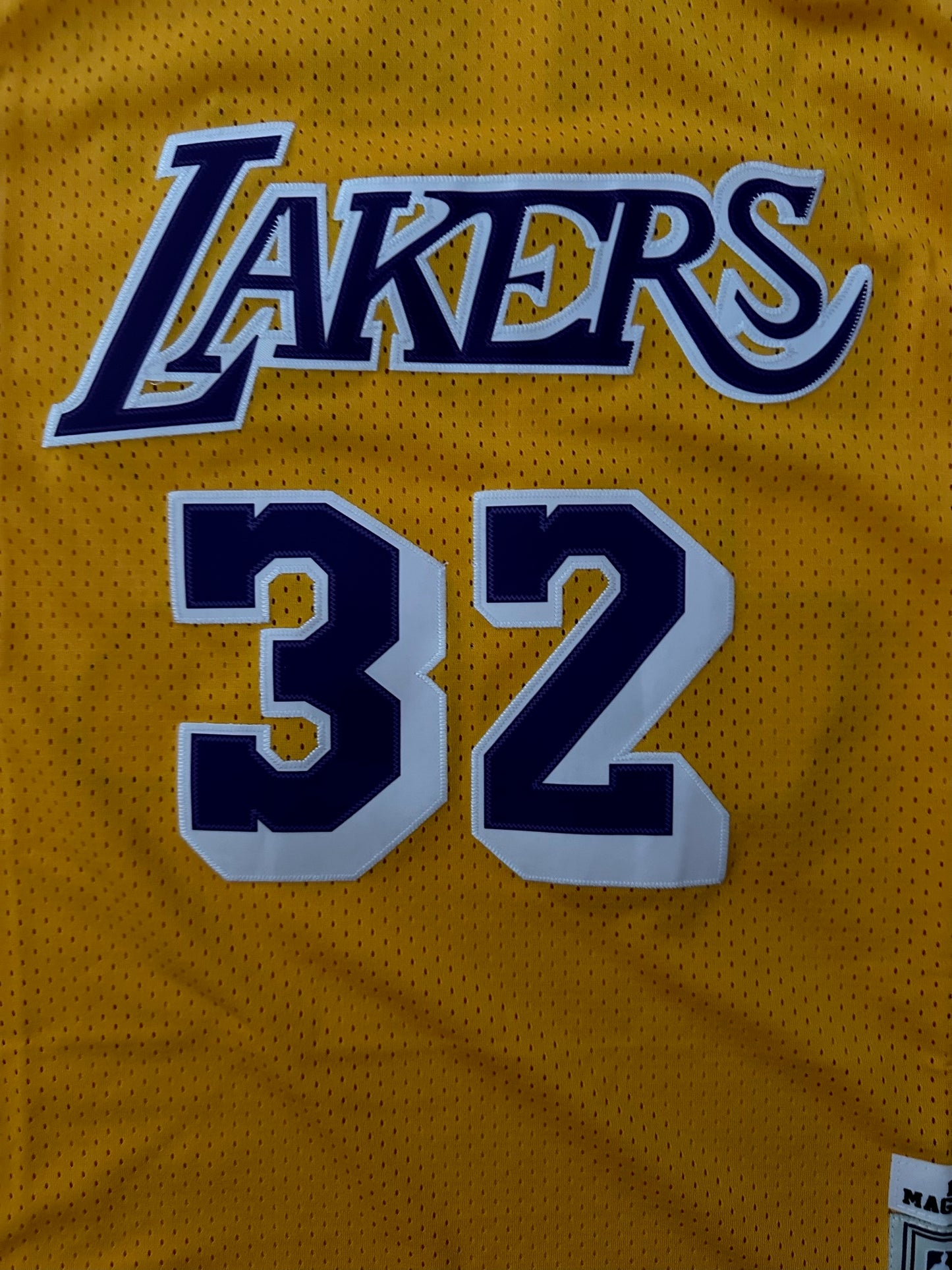 Los Angeles LA Lakers NBA Hardwood Classics Johnson Basketball Vest Large 32 Yellow