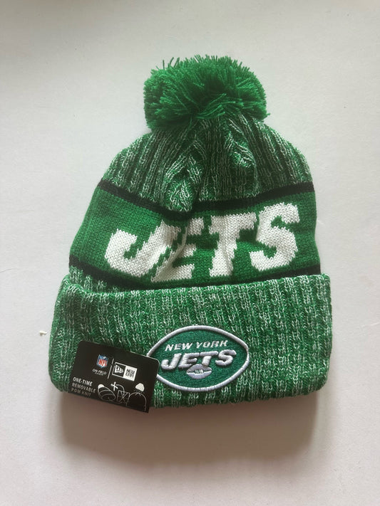 New York Jets NFL Bobble Beanie Multi Colour With Tags on