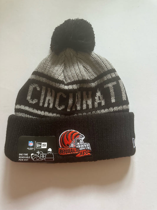 Cincinnati Bengals NFL Bobble Beanie Multi Colour With Tags on
