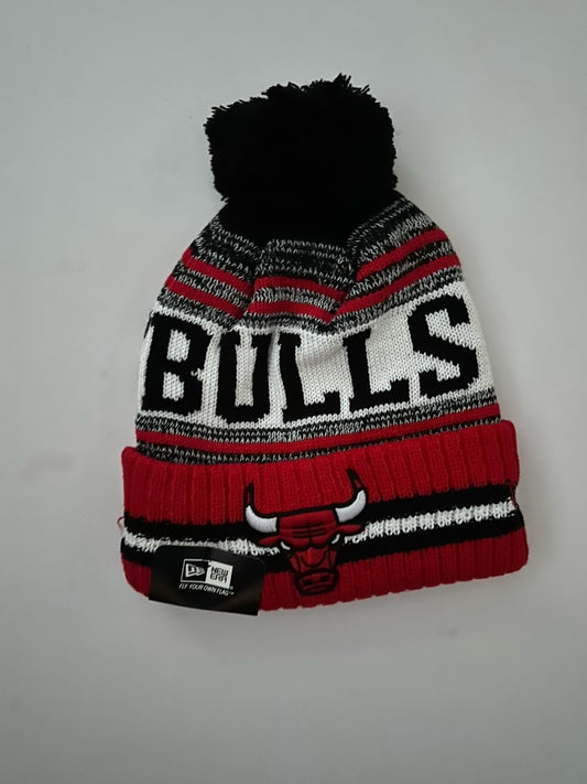 Chicago Bulls NBA Bobble Beanie Multi Colour With Tags on