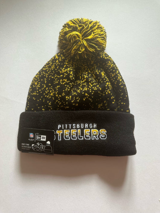 Pittsburgh Steelers NFL Bobble Beanie Multi Colour With Tags on