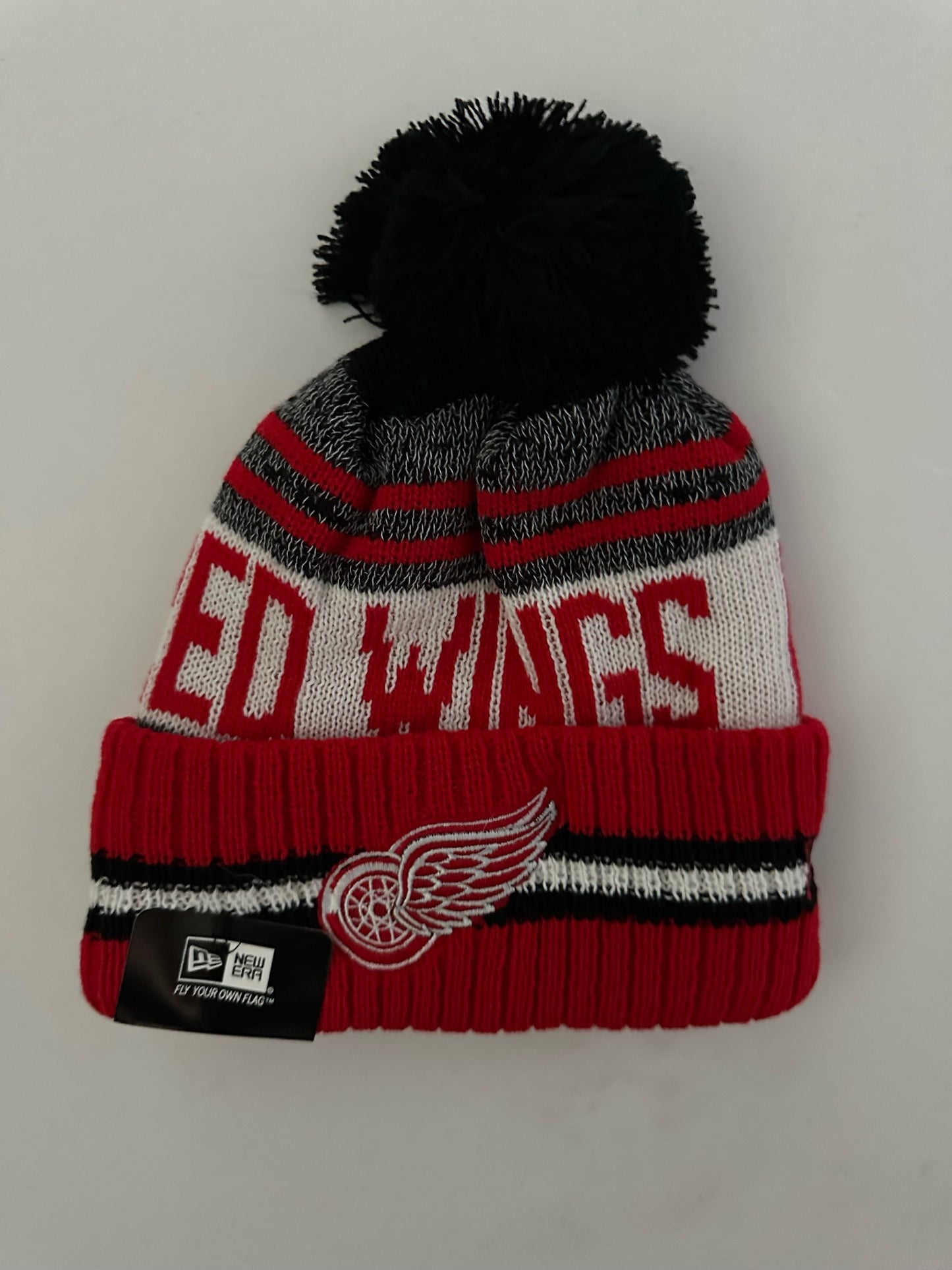 Detroit Red Wings NHL Bobble Beanie Multi Colour With Tags on