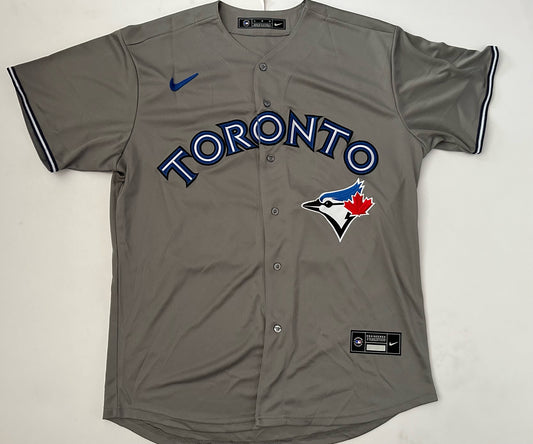 Toronto Blue Jays MLB Baseball Shirt Large Halladay 32 Grey