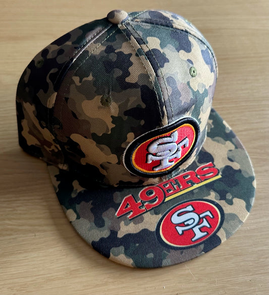 San Francisco 49ers  NFL 2 Camo SnapBack Baseball Cap Multicolour New With Sticker