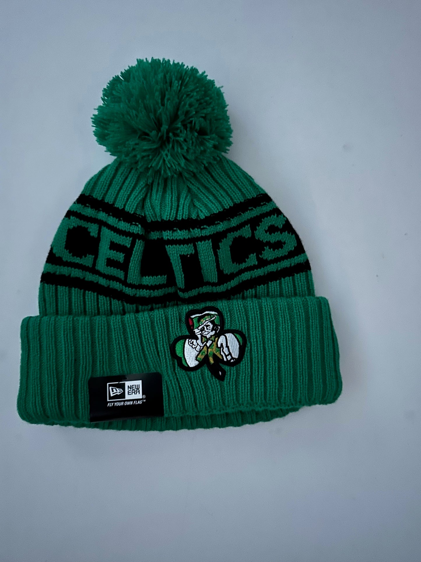 Boston Celtics NBA Bobble Beanie Multi Colour With Tags on