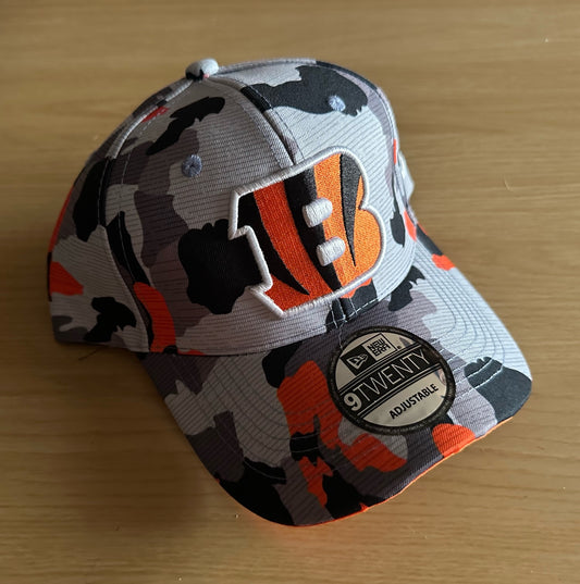Cincinnati Bengals NFL Camo Baseball Cap Multicolour New With Sticker