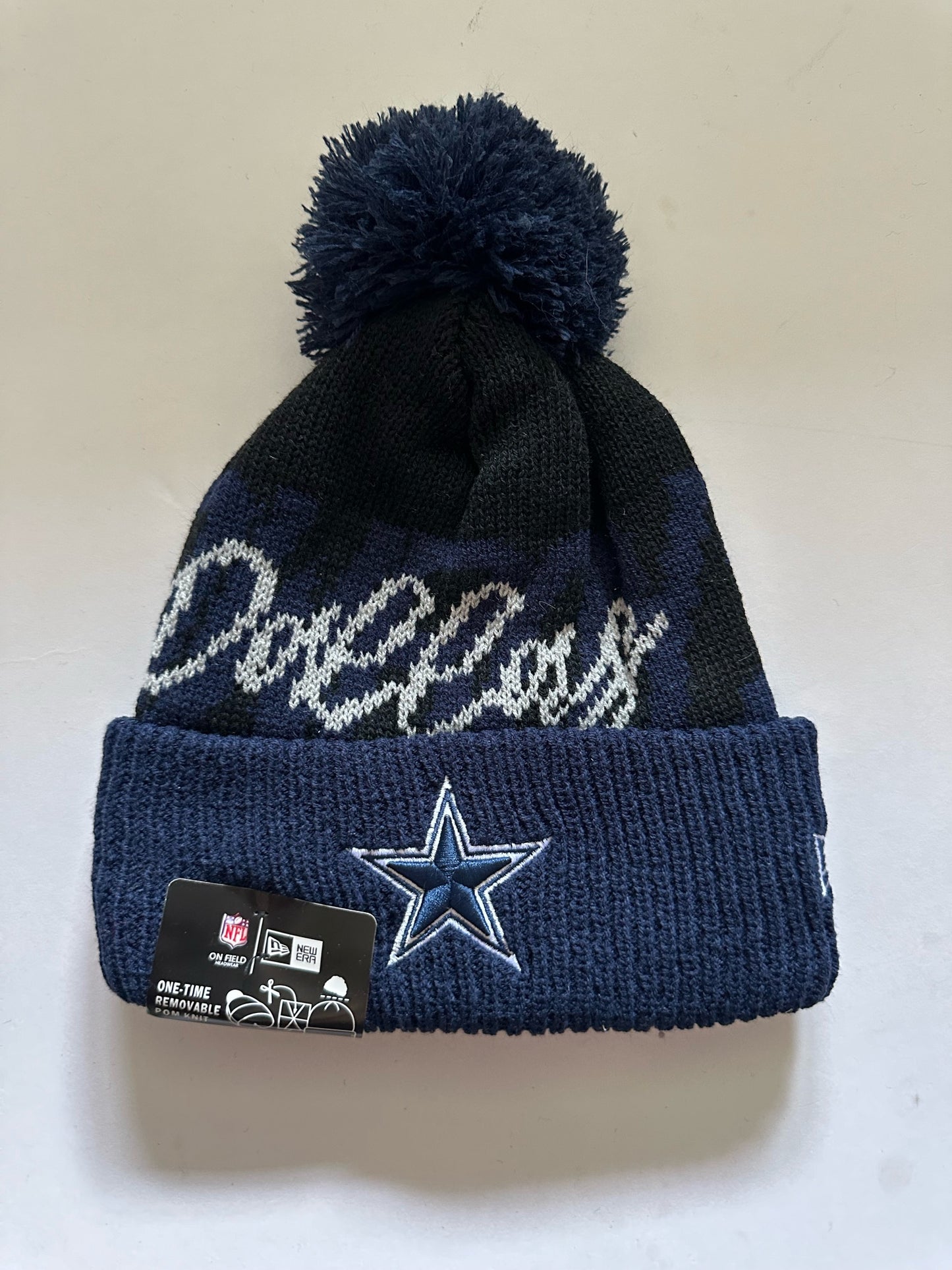 Dallas Cowboys NFL Bobble Beanie Multi Colour With Tags on