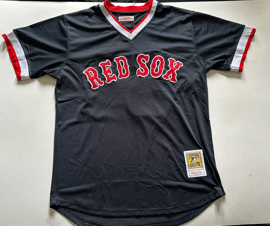 Boston Red Sox Cooperstown Collection MLB Baseball Shirt Large Ortiz 34 Blue