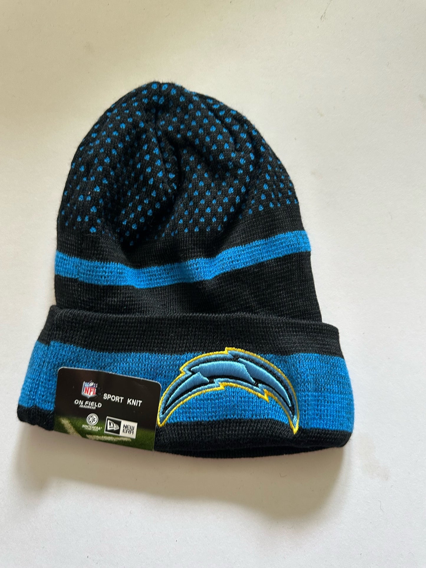 Los Angeles Chargers NFL Bobble Beanie Multi Colour With Tags on