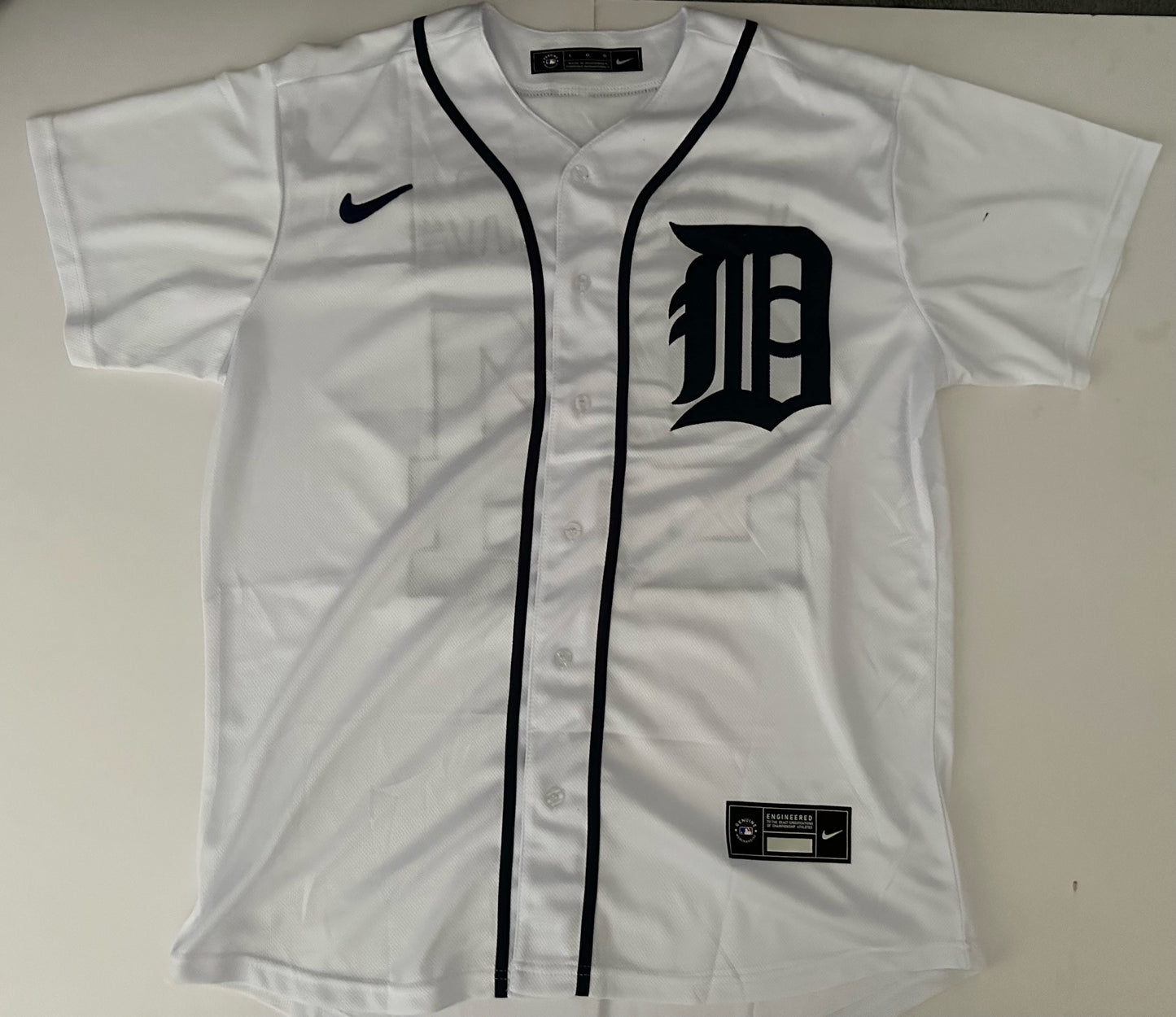 Detroit Tigers MLB Baseball Shirt Large Cabrera 24 White