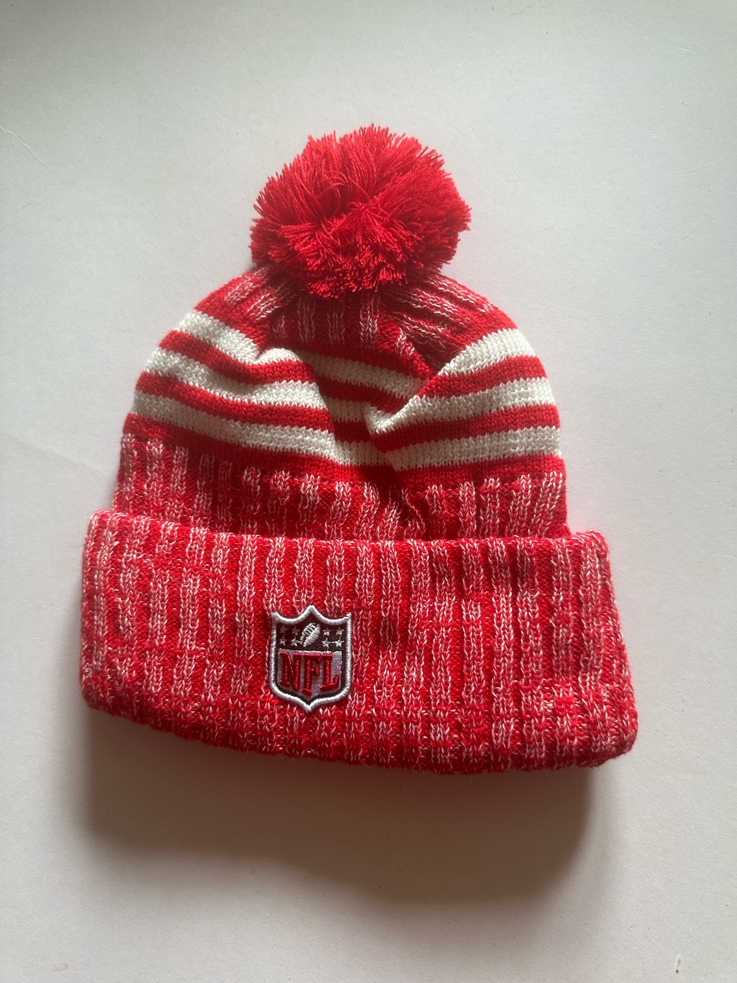 San Francisco 49ers NFL Bobble Beanie Multi Colour With Tags on