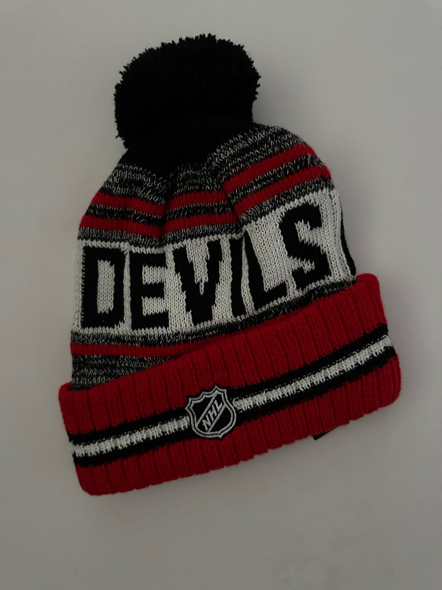 New Jersey Devils NHL Bobble Beanie Multi Colour With Tags on