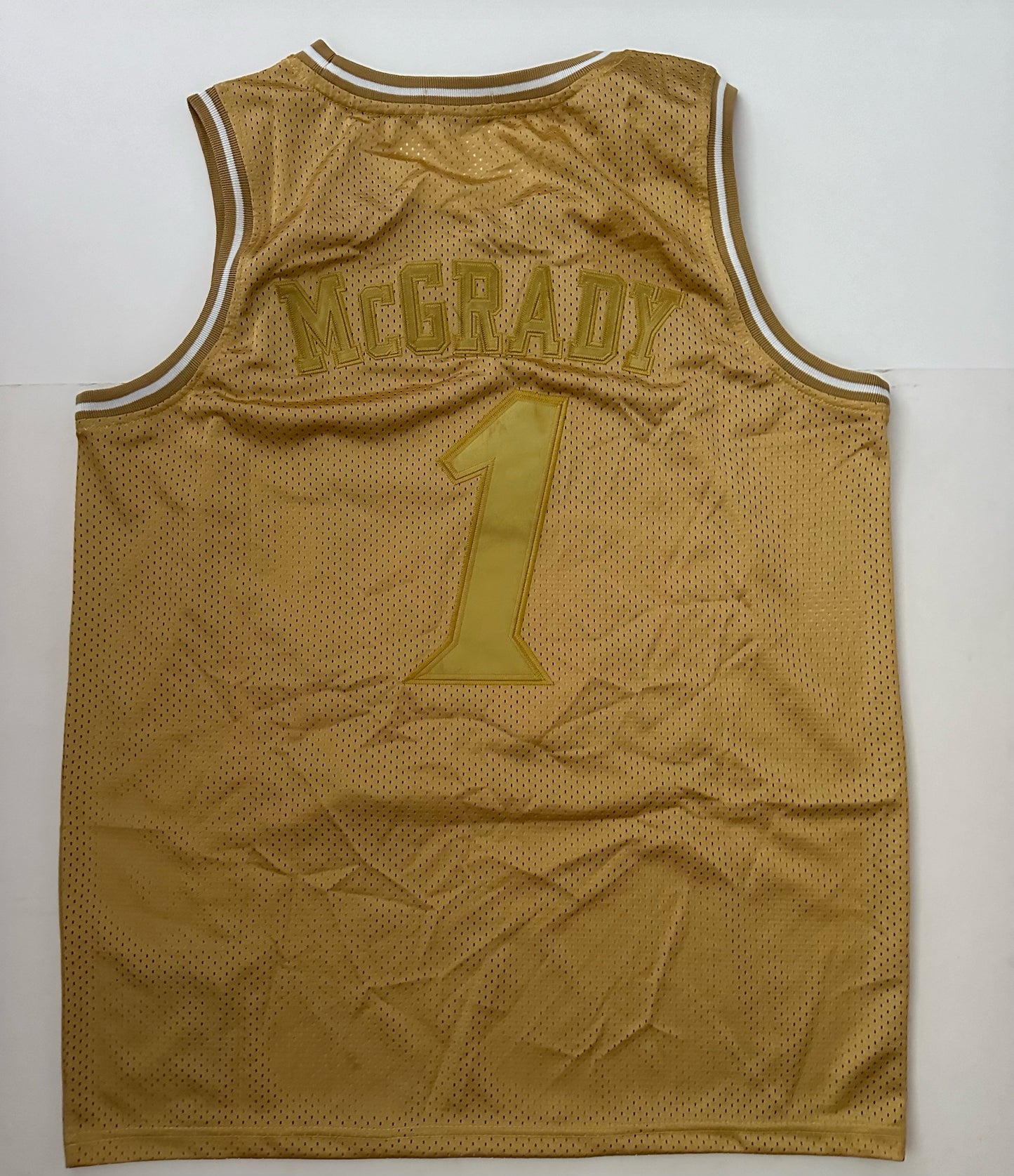 Toronto Raptors NBA Hardwood Classics Basketball Vest Large McGrady 1 Gold