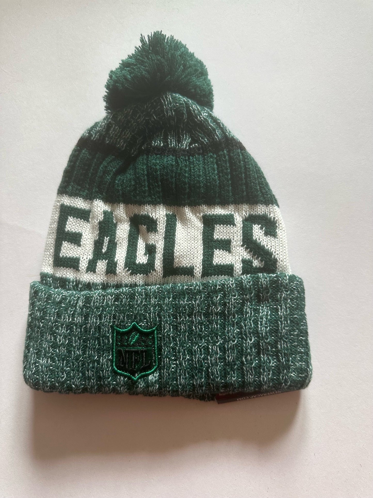 Philadelphia Eagles NFL Bobble Beanie Multi Colour With Tags on