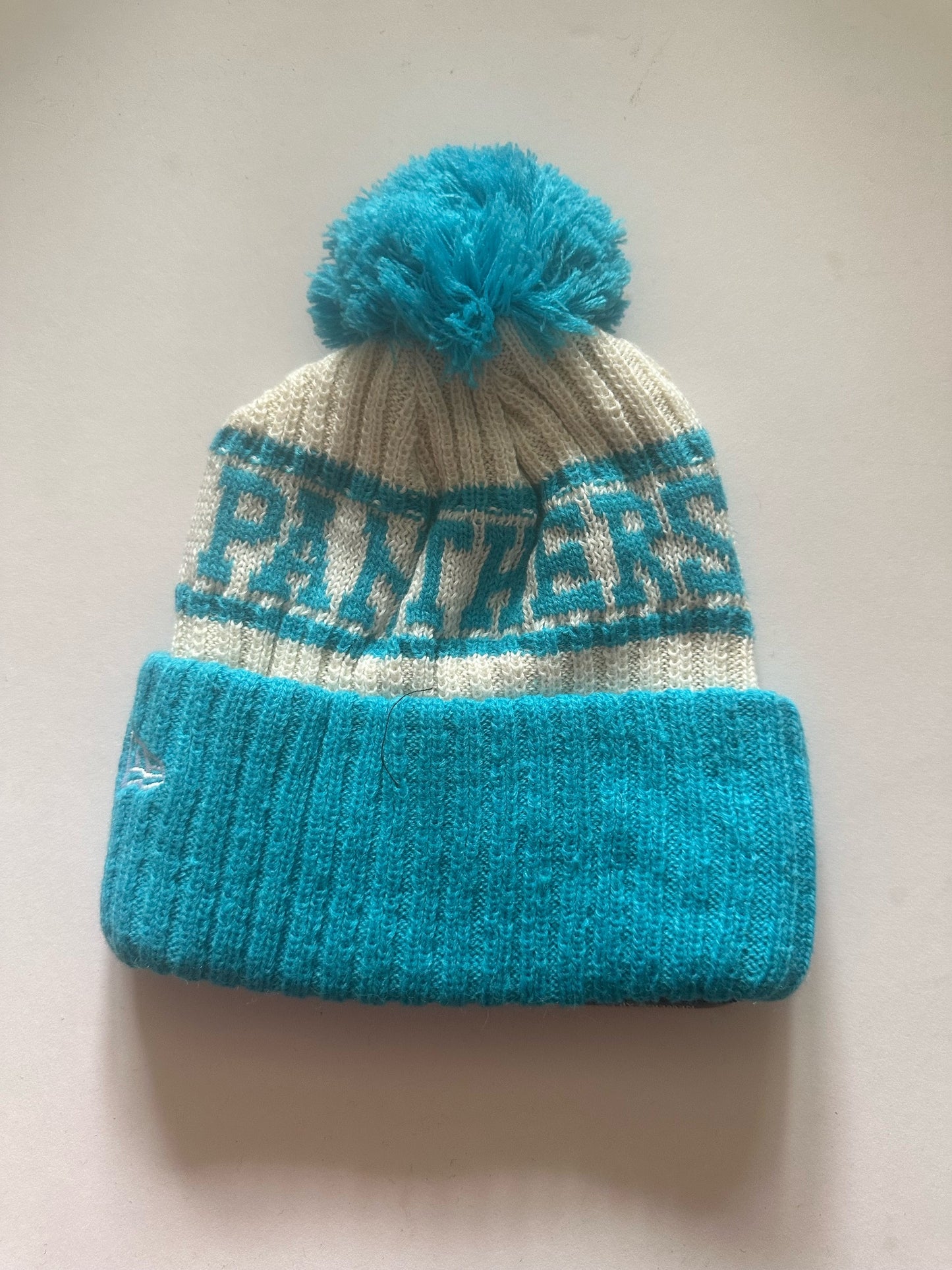 Carolina Panthers NFL Bobble Beanie Multi Colour With Tags on