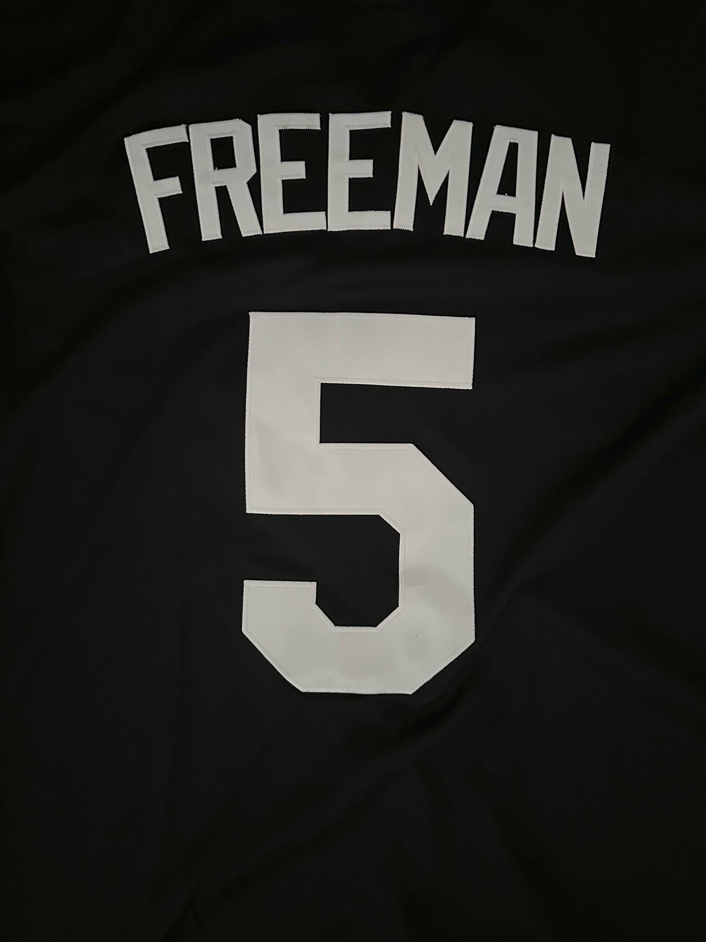 Los Angeles LA Dodgers MLB Baseball Shirt Large Freeman 5 Black