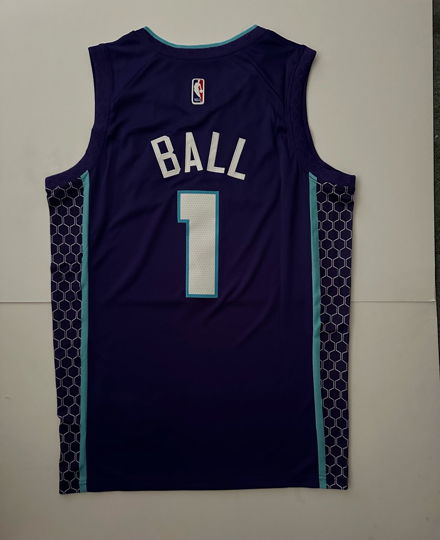 Charlotte Hornets NBA Basketball Vest Large Ball 1 Purple